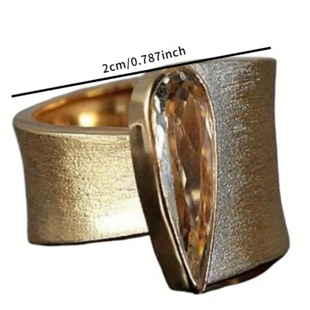 18 carat gold plated ring - Picture 4 of 5